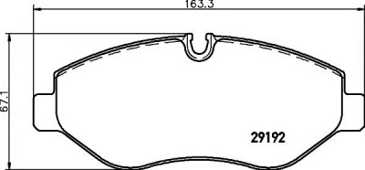 HELLA PAGID 8db355005521 -  Комплект тормозных колодок, дисковый тормоз